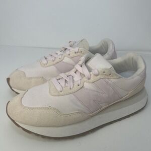 New Balance 237 Washed Pink Women's Size 8 Suede Sneakers Shoes WS237UC